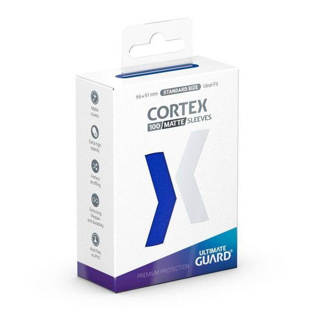 CORTEX Matte Sleeves Standard Size Blue (100)