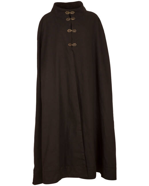 Ceres Cloak Canvas - Black - bawełniany płaszcz