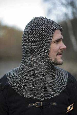 Chainmail Hood - Alaric - Steel