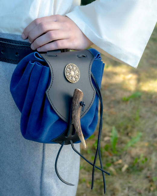 Cielo belt bag - Blue - skórzana kaletka