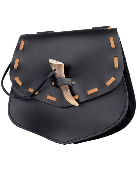 Cueron belt bag - Black - skórzana kaletka