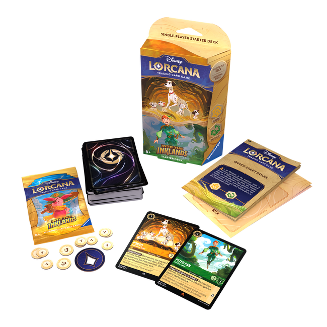 Disney Lorcana: Into the Inklands Starter Deck Amber and Emerald