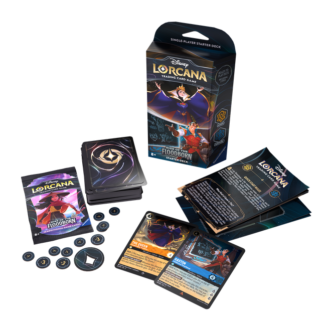 Disney Lorcana: Rise of the Floodborn Starter Deck Amber and Sapphire