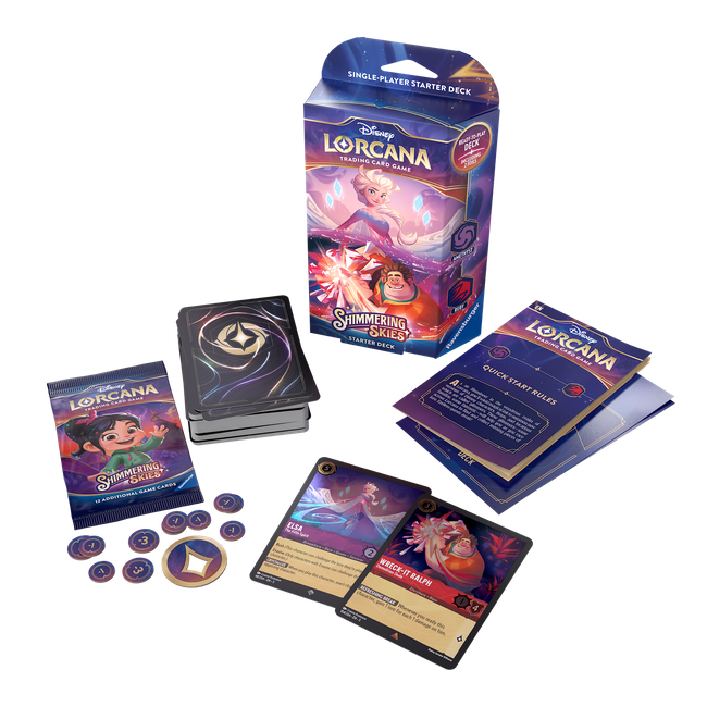 Disney Lorcana: Shimmering Skies Starter Deck Ruby and Amethyst