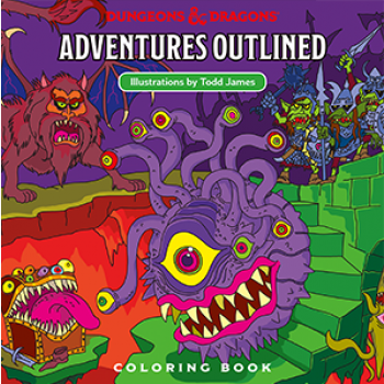 Dungeons & Dragons — Adventures Outlined Coloring Book