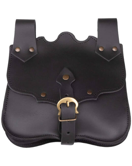 Ferocia belt bag  - Black - skórzana kaletka