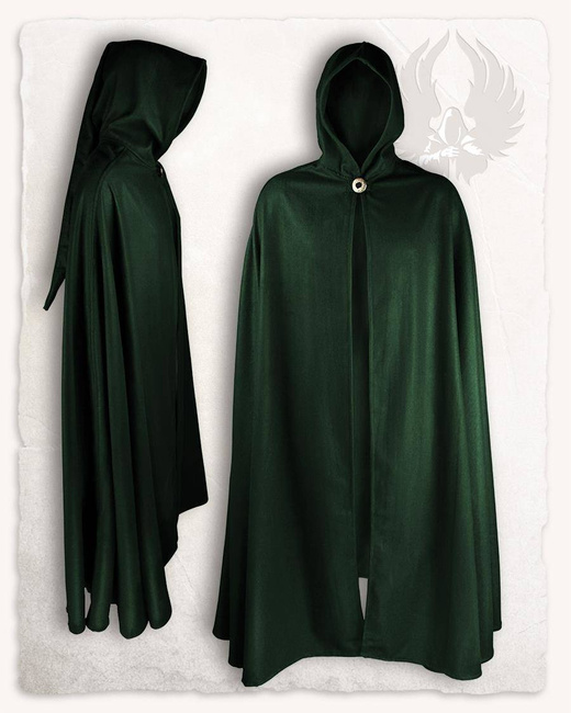 Gora Cape Wool Green - wełniany płaszcz, opończa