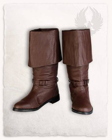 Haddock Jackboot - Brown - wojskowe kozaki