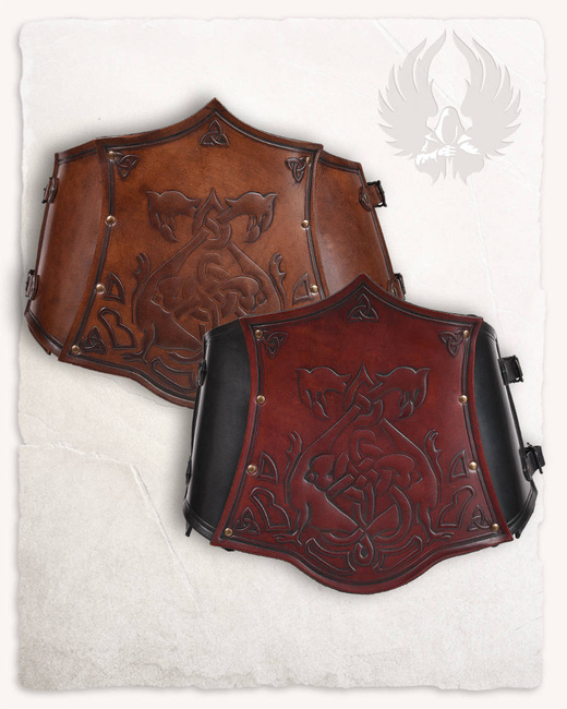 Isolde Bodice Celtic Black/Red - skórzany gorset