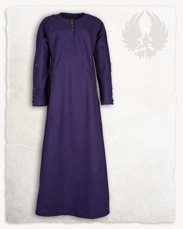 Jovina Dress Canvas Purple - płócienna suknia