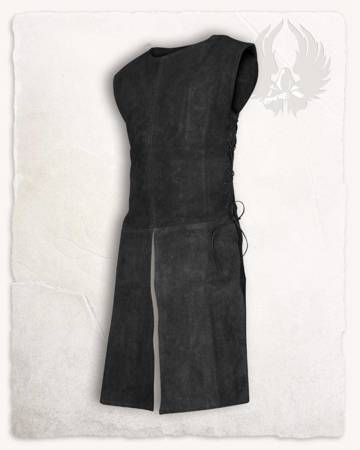 Justus Suede Tabard Black - średniowieczny tabard