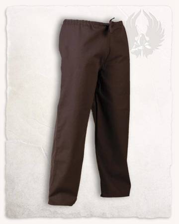 Kasimir Pants Brown - płócienne spodnie