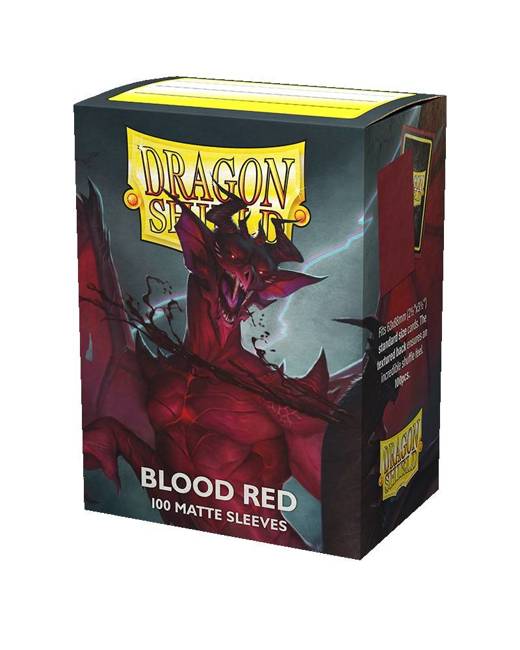 Koszulki na karty Dragon Shield: Matte - Blood Red (100 szt.)