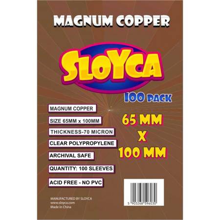 Koszulki na karty SLOYCA Magnum Copper 65x100mm (100 szt.)