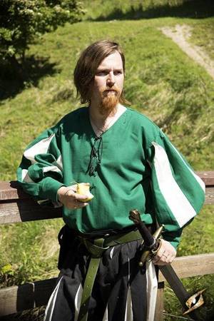 Landsknecht Shirt - Green/Off-white