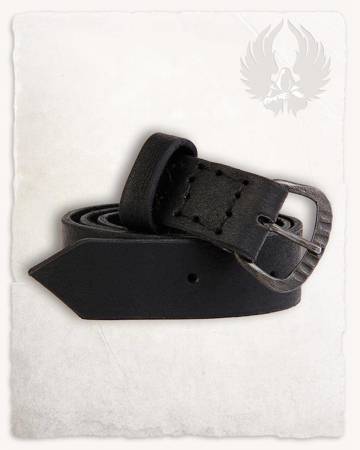 Louis Belt Black - skórzany pas