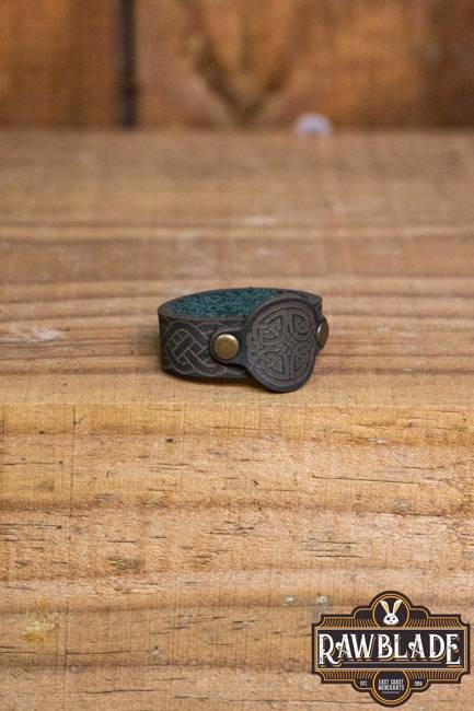 Lugh Leather Ring - Green