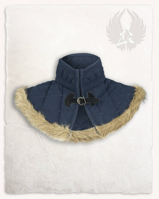 Nimue Lined Collar Wool - Blue