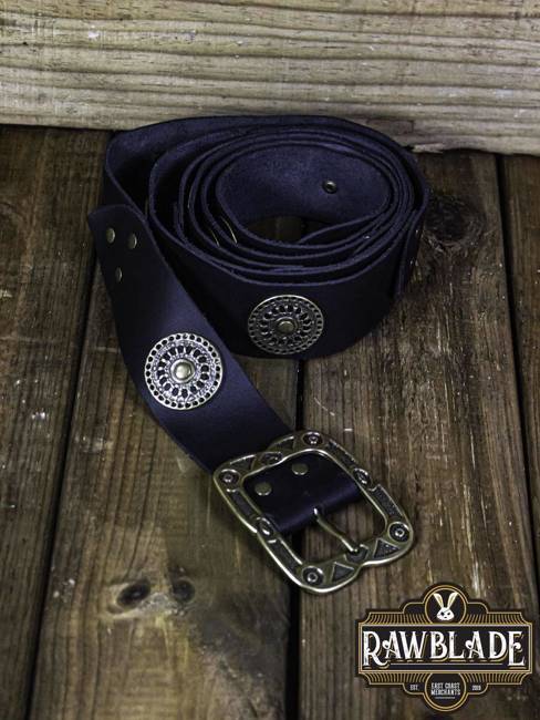 Noble Belt With Ornaments - Black