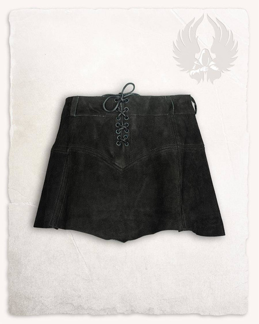 Nuala Skirt Suede Black - zamszowa spódnica