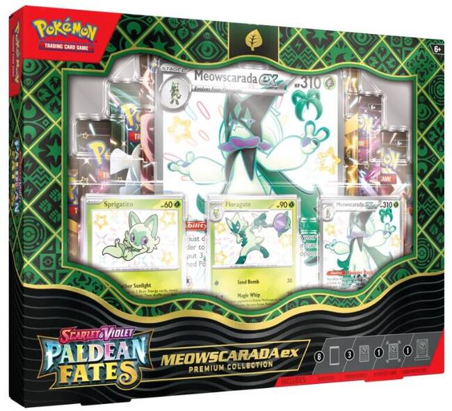 Paldean Fates Premium Collection Meowscarada Pokemon TCG