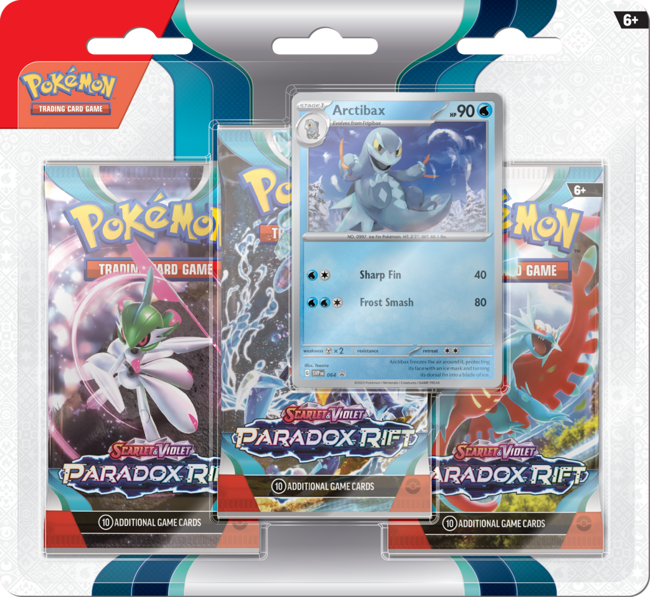 Paradox Rift 3-Pack Blister Arctibax Pokémon TCG