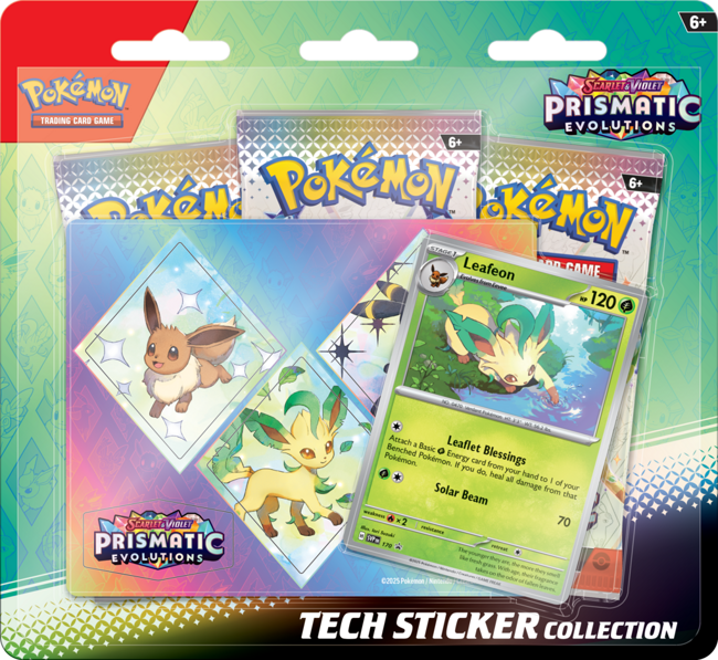 Pokémon TCG: Scarlet & Violet -Prismatic Evolutions - Tech Sticker Leafeon