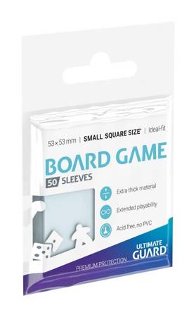 Premium Soft Sleeves for Board Game Cards Small Square (50)
