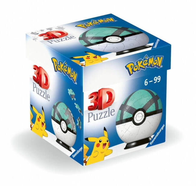 Puzzle 3D Kula Pokemon Net Ball 54 Elementy