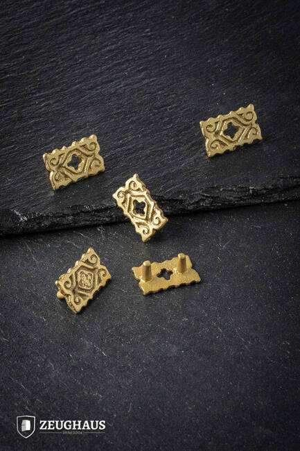 Quatrefoil Studs Belt Mounts x5 - zestaw 5-ciu nabijek do pasa