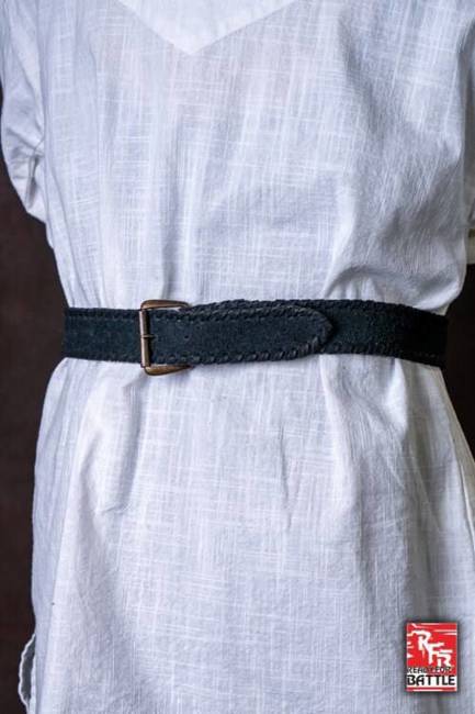 RFB Belt - Laced - Faux Leather - Black - 100 cm