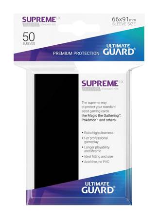 Supreme UX Sleeves Standard Size Black (50)