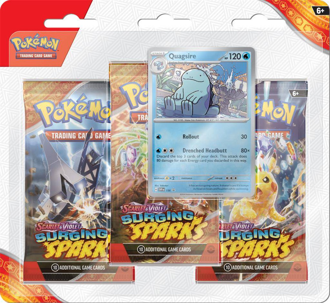 Surging Sparks - 3-Pack Blister Pokémon TCG Quagsire