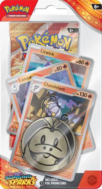 Surging Sparks -  Premium Checklane Blister Pokémon TCG Chandelure