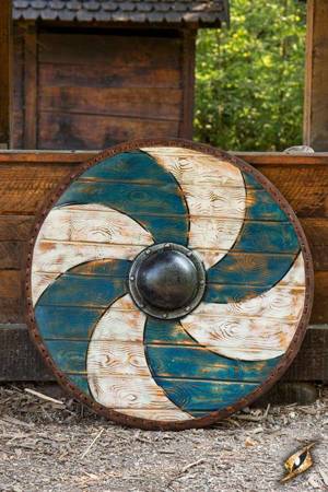 Thegn Shield - Blue/White - ø80 cm