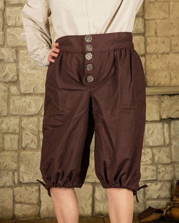 Tilly Trousers Premium Canvas Brown - płócienne krótkie spodnie