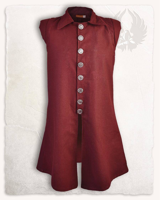 Tilly Vest Premium Canvas Bordeaux - kamizelka płócienna