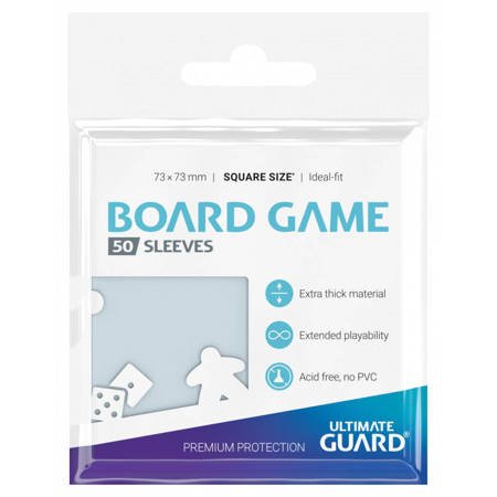 UG Premium Sleeves for Board Game Cards Square 73x73 mm (50)