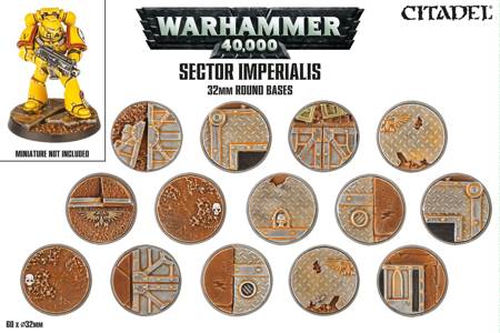 WARHAMMER 40.000: SECTOR IMPERIALIS 32MM ROUND BASES