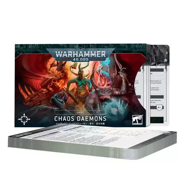 Warhammer 40000: Index Cards Chaos Daemons
