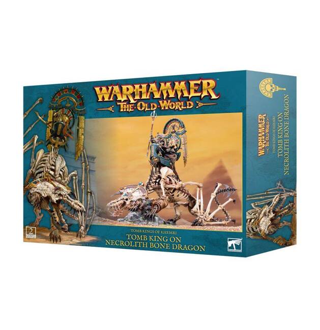 Warhammer: The Old World Tomb Kings of Khemri Tomb King/Liche Priest on Necrolith Bone Dragon